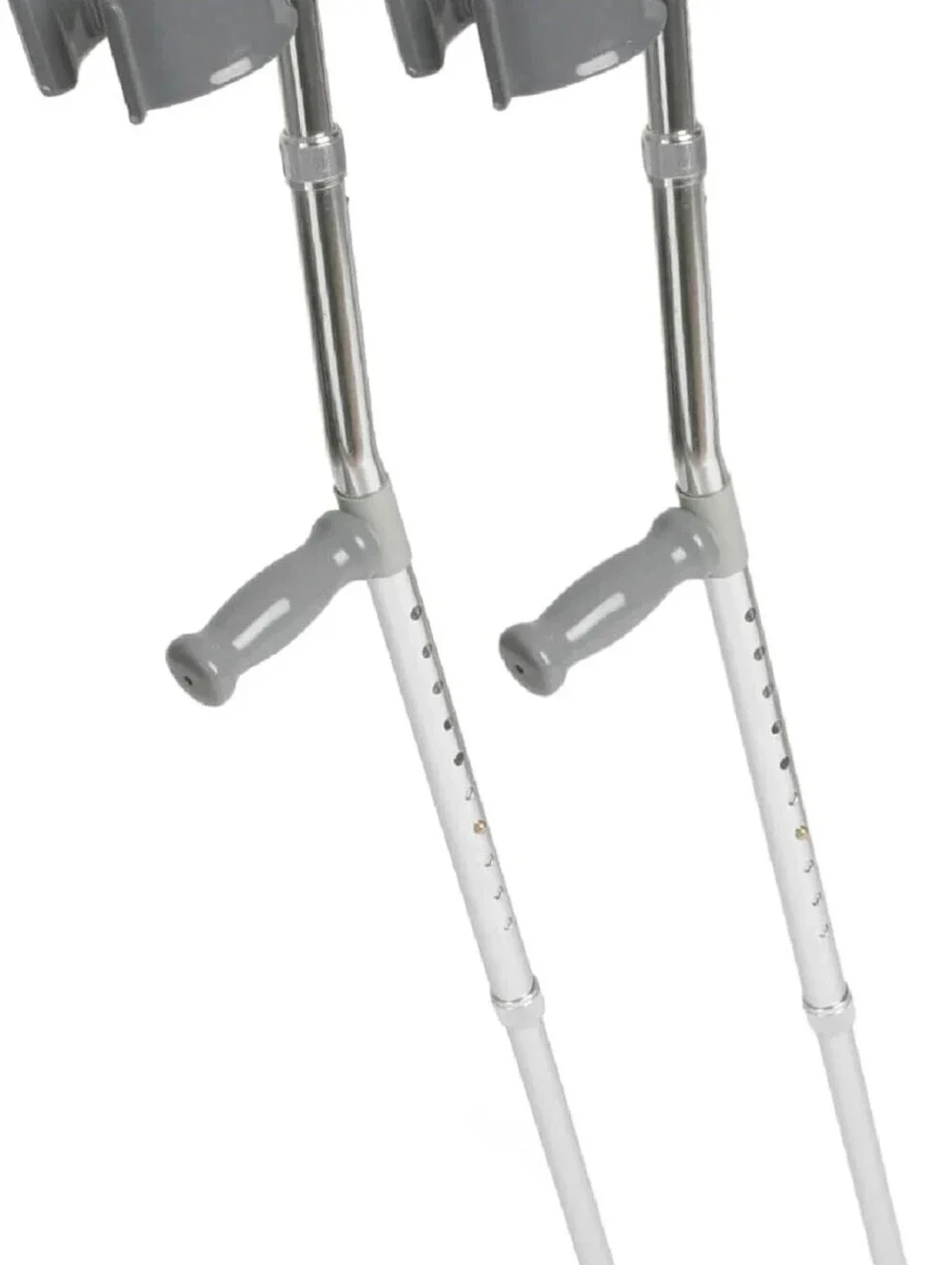 Pack of 2 Medline Aluminum Forearm Crutches for Adults